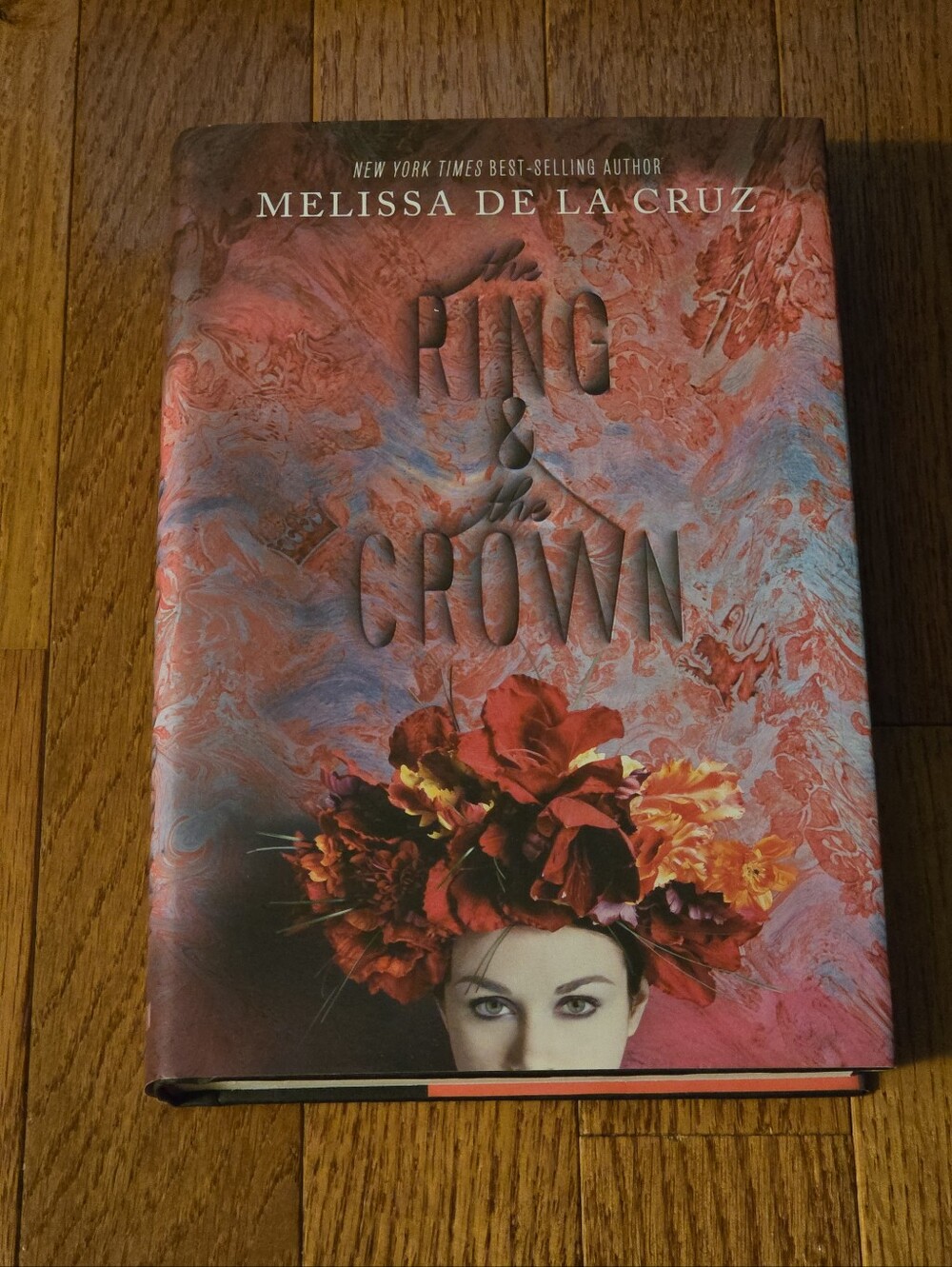 Melissa de la Cruz The Ring and the Crown Hardcover - Red Floral Cover